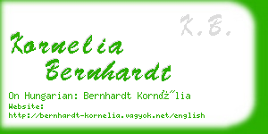 kornelia bernhardt business card
